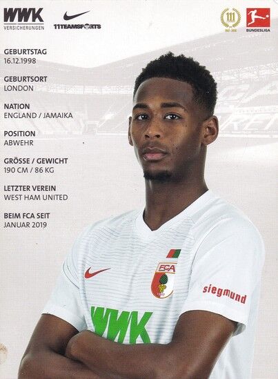 Autogramm Fussball | FC Augsburg | 2018 | Reece OXFORD