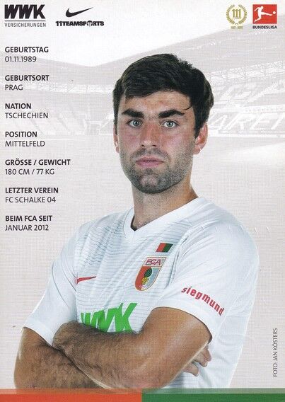 Autogramm Fussball | FC Augsburg | 2018 | Jan MORAVEK