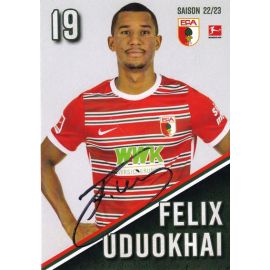 Autogramm Fussball | FC Augsburg | 2022 | Felix UDUOKHAI