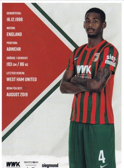Autogramm Fussball | FC Augsburg | 2021 | Reece OXFORD
