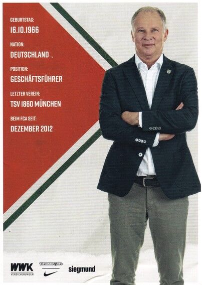 Autogramm Fussball | FC Augsburg | 2021 | Stefan REUTER