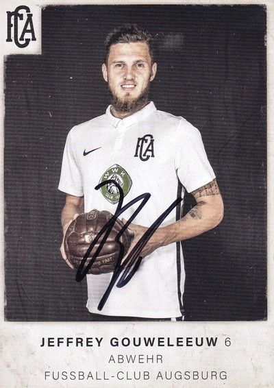 Autogramm Fussball | FC Augsburg | 2018 Retro | Jeffrey GOUWELEEUW