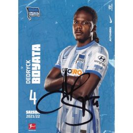 Autogramm Fussball | Hertha BSC Berlin | 2021 | Dedryck BOYATA