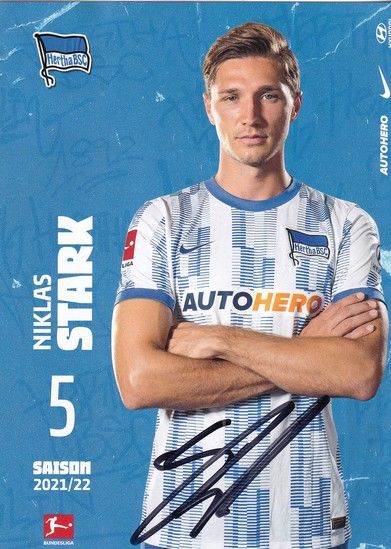 Autogramm Fussball | Hertha BSC Berlin | 2021 | Niklas STARK