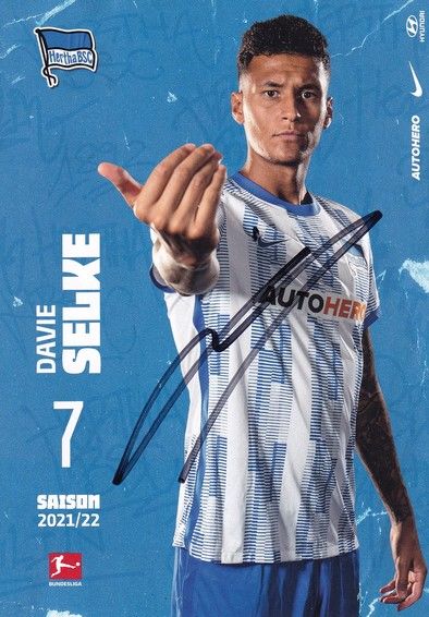 Autogramm Fussball | Hertha BSC Berlin | 2021 | Davie SELKE