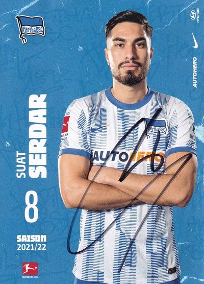 Autogramm Fussball | Hertha BSC Berlin | 2021 | Suat SERDAR
