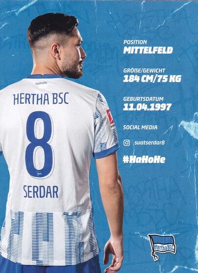 Autogramm Fussball | Hertha BSC Berlin | 2021 | Suat SERDAR