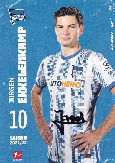 Autogramm Fussball | Hertha BSC Berlin | 2021 | Jürgen EKKELENKAMP
