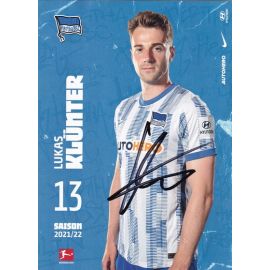 Autogramm Fussball | Hertha BSC Berlin | 2021 | Lukas KLÜNTER