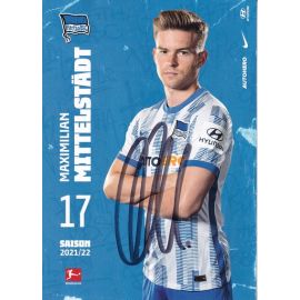Autogramm Fussball | Hertha BSC Berlin | 2021 | Maximilian MITTELSTÄDT