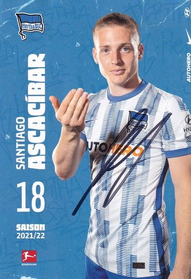 Autogramm Fussball | Hertha BSC Berlin | 2021 | Santiago ASCACIBAR