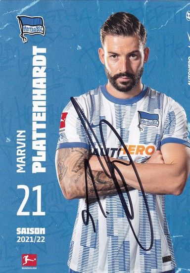 Autogramm Fussball | Hertha BSC Berlin | 2021 | Marvin PLATTENHARDT
