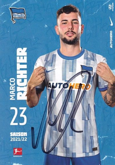 Autogramm Fussball | Hertha BSC Berlin | 2021 | Marco RICHTER