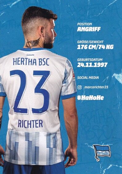 Autogramm Fussball | Hertha BSC Berlin | 2021 | Marco RICHTER