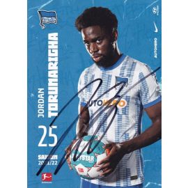 Autogramm Fussball | Hertha BSC Berlin | 2021 | Jordan TORUNARIGHA