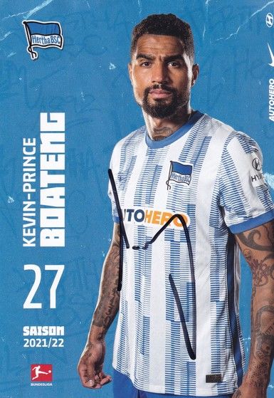 Autogramm Fussball | Hertha BSC Berlin | 2021 | Kevin-Prince BOATENG