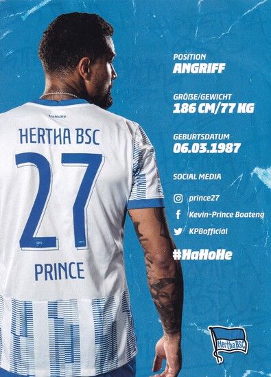 Autogramm Fussball | Hertha BSC Berlin | 2021 | Kevin-Prince BOATENG