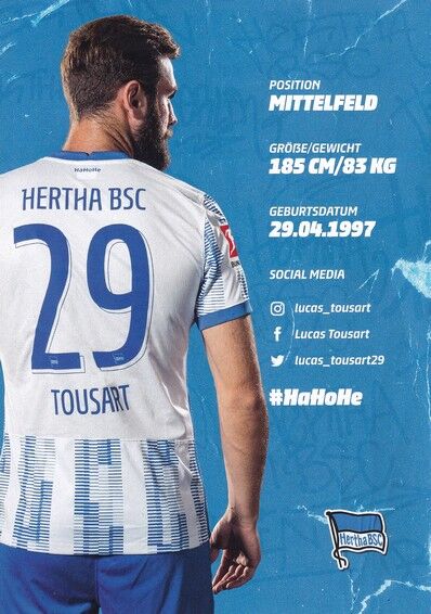 Autogramm Fussball | Hertha BSC Berlin | 2021 | Lucas TOUSART