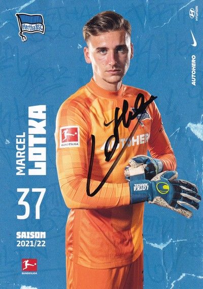 Autogramm Fussball | Hertha BSC Berlin | 2021 | Marcel LOTKA