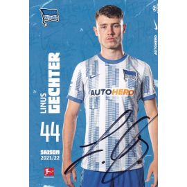 Autogramm Fussball | Hertha BSC Berlin | 2021 | Linus GECHTER