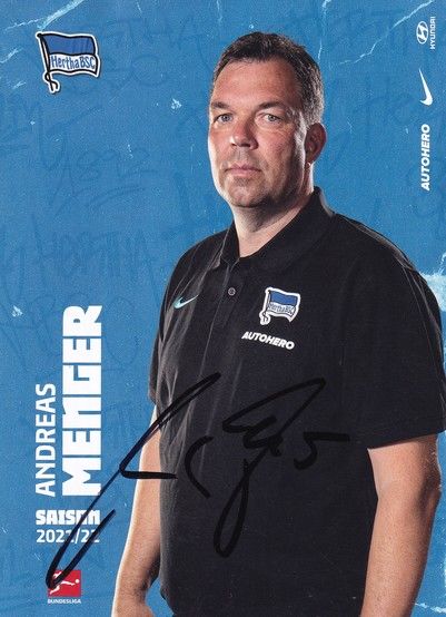 Autogramm Fussball | Hertha BSC Berlin | 2021 | Andreas MENGER