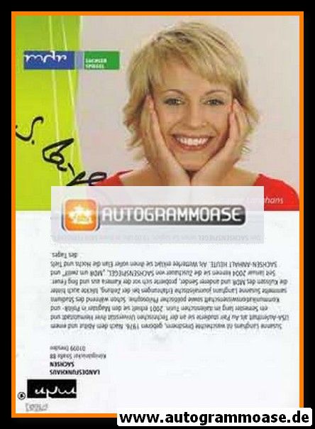 Autogramm TV | MDR | Susanne LANGHANS | 2010er "Sachsenspiegel" 2