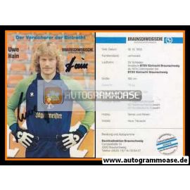 Autogramm Fussball | Eintracht Braunschweig | 1981 | Uwe HAIN
