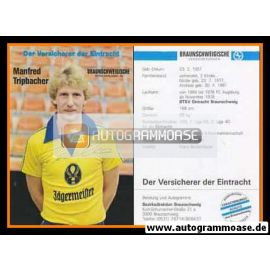 Autogramm Fussball | Eintracht Braunschweig | 1981 | Manfred TRIPBACHER