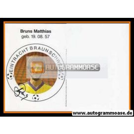 Autogramm Fussball | Eintracht Braunschweig | 1983 | Matthias BRUNS
