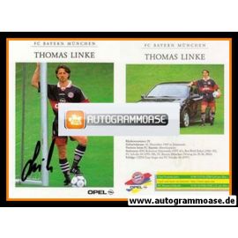 Autogramm Fussball | FC Bayern M&uuml;nchen | 1998 | Thomas LINKE