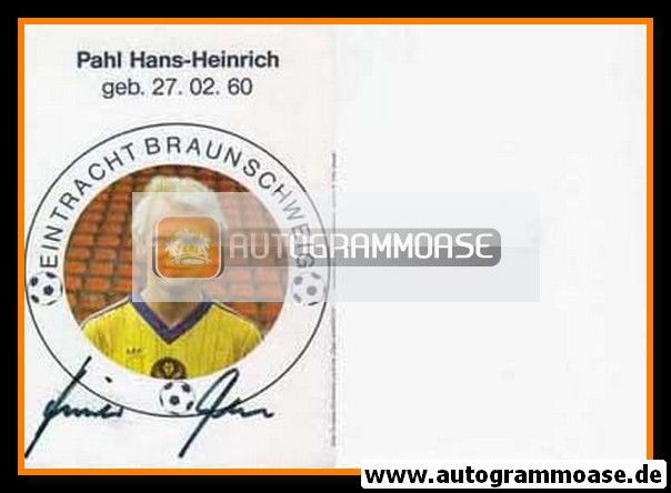 Autogramm Fussball | Eintracht Braunschweig | 1983 | Hans-Heinrich PAHL