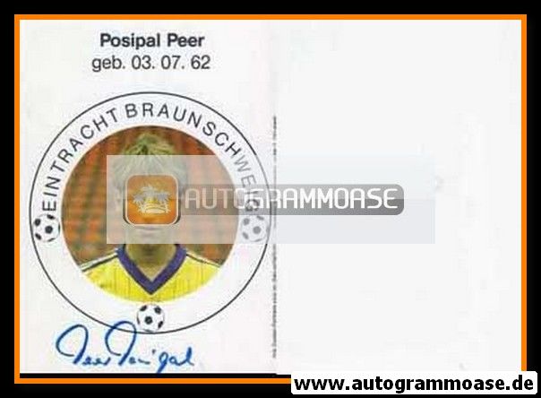 Autogramm Fussball | Eintracht Braunschweig | 1983 | Peer POSIPAL