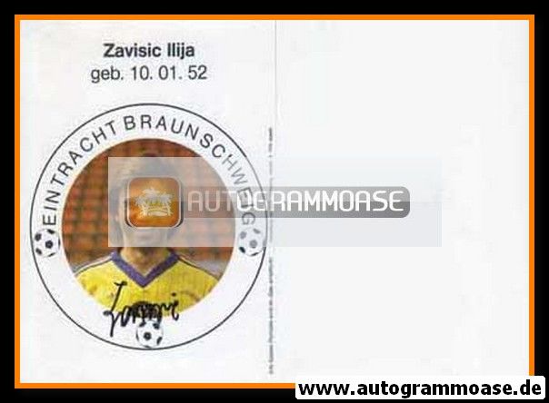 Autogramm Fussball | Eintracht Braunschweig | 1983 | Ilija ZAVISIC