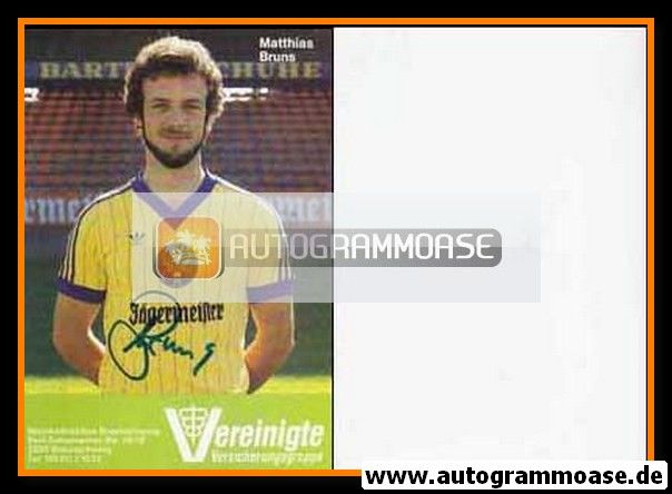 Autogramm Fussball | Eintracht Braunschweig | 1984 | Matthias BRUNS