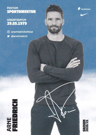 Autogramm Fussball | Hertha BSC Berlin | 2020 Druck | Arne FRIEDRICH
