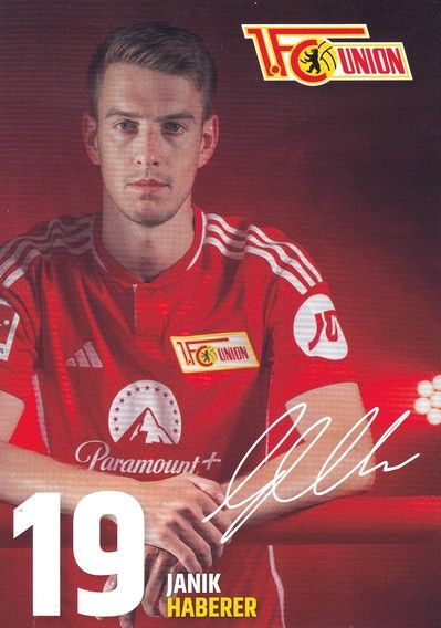 Autogramm Fussball | 1. FC Union Berlin | 2023 Druck | Janik HABERER