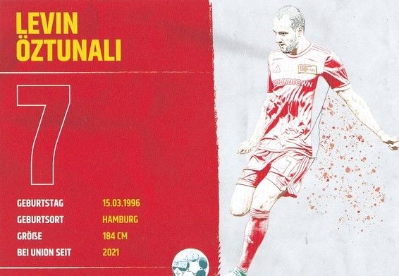 Autogramm Fussball | 1. FC Union Berlin | 2021 | Levin ÖZTUNALI