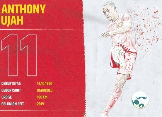 Autogramm Fussball | 1. FC Union Berlin | 2021 | Anthony UJAH