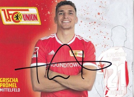 Autogramm Fussball | 1. FC Union Berlin | 2021 | Grischa PRÖMEL