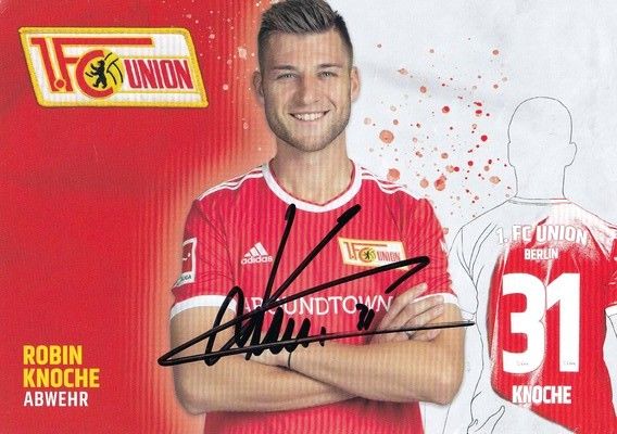 Autogramm Fussball | 1. FC Union Berlin | 2021 | Robin KNOCHE