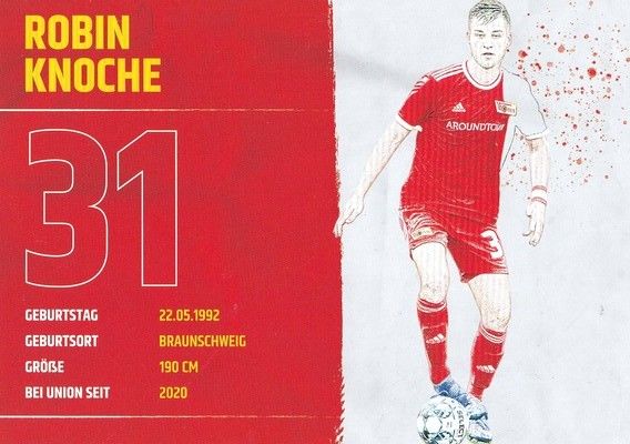 Autogramm Fussball | 1. FC Union Berlin | 2021 | Robin KNOCHE