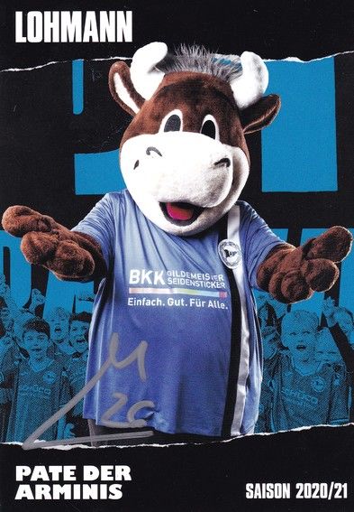Autogramm Fussball | DSC Arminia Bielefeld | 2020 | LOHMANN (Maskottchen)