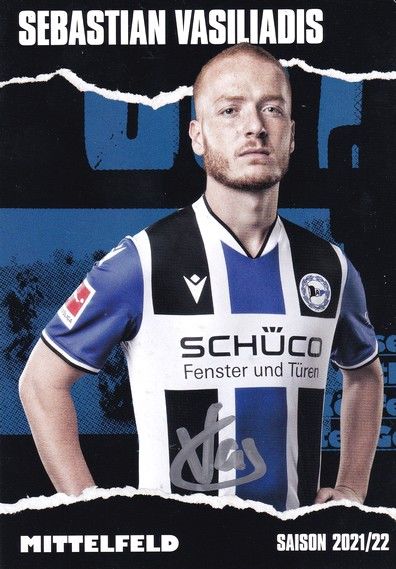 Autogramm Fussball | DSC Arminia Bielefeld | 2021 | Sebastian VASILIADIS