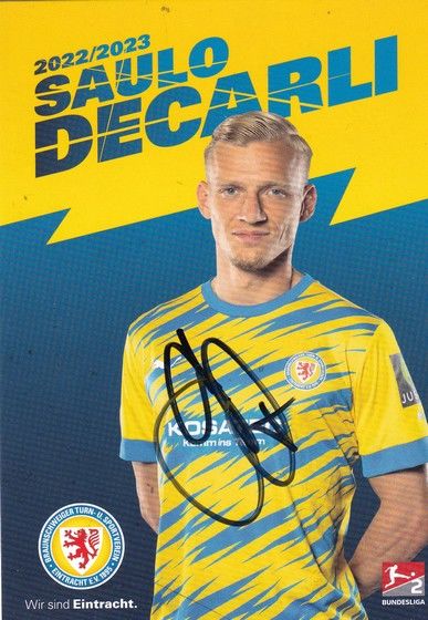 Autogramm Fussball | Eintracht Braunschweig | 2022 | Saulo DECARLI
