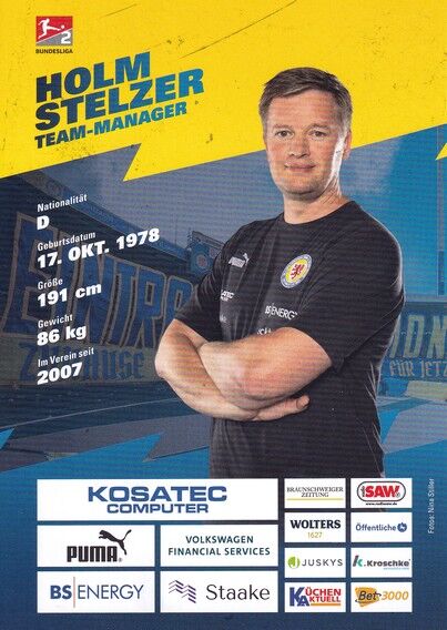 Autogramm Fussball | Eintracht Braunschweig | 2022 | Holm STELZER