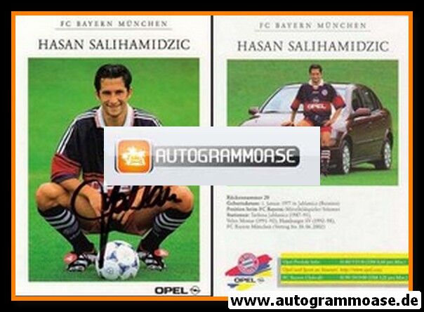 Autogramm Fussball | FC Bayern München | 1998 | Hasan SALIHAMIDZIC
