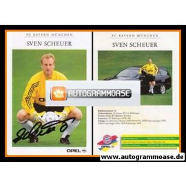 Autogramm Fussball | FC Bayern M&uuml;nchen | 1998 | Sven SCHEUER
