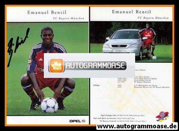 Autogramm Fussball | FC Bayern München | 1999 | Emanuel BENTIL