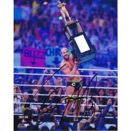 Autogramm Wrestling | CESARO | 2014 Foto (Jubelszene Color XL) WrestleMania
