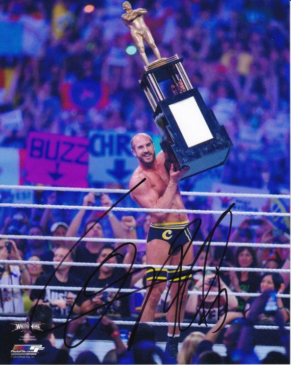 Autogramm Wrestling | CESARO | 2014 Foto (Jubelszene Color XL) WrestleMania